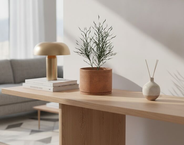 With Plant Flowerpot 02 3D Model