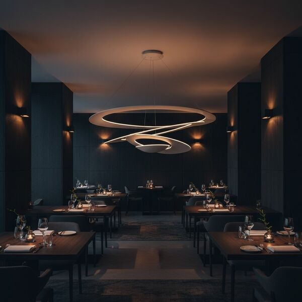 Artemide Pirce Suspension Lamp 3D model — styled interior scene