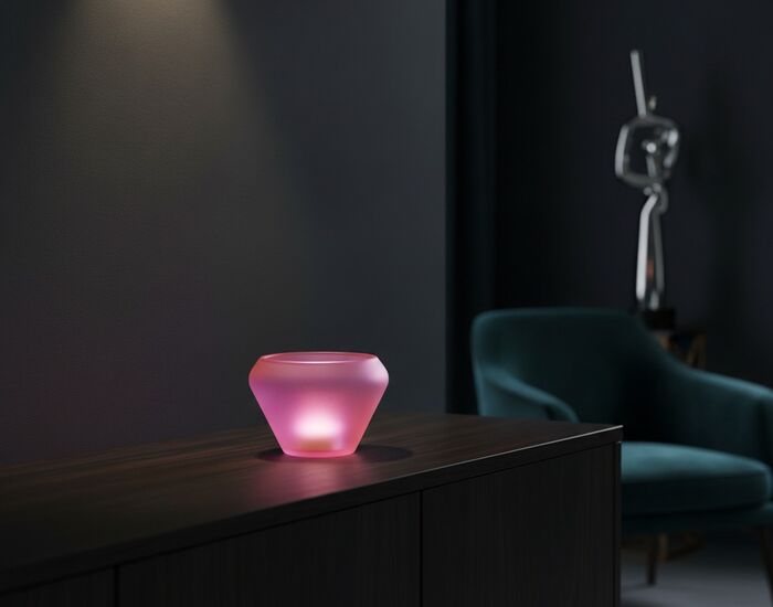 Glass Magenta Jar 02 3D Model