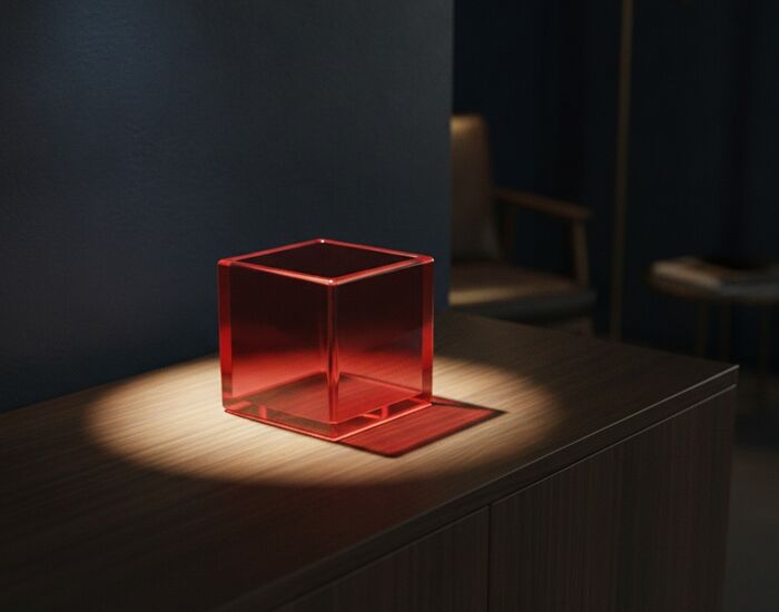 Glass Red Jar 01 3D Model