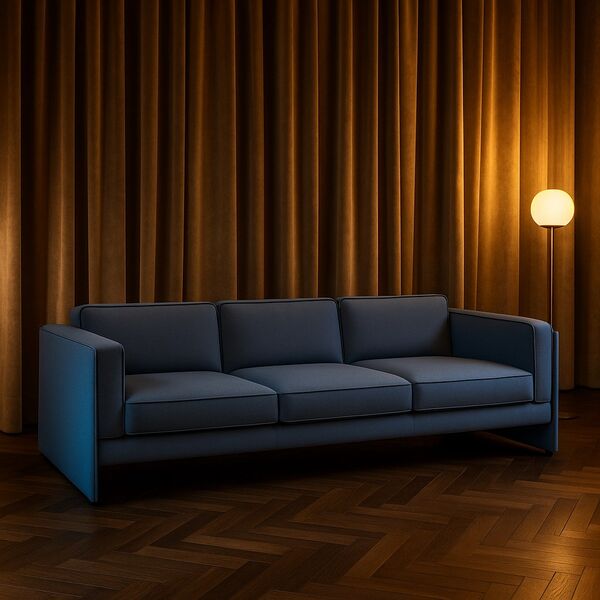 Cassina 405 Duc Sofa 3D model — styled interior scene