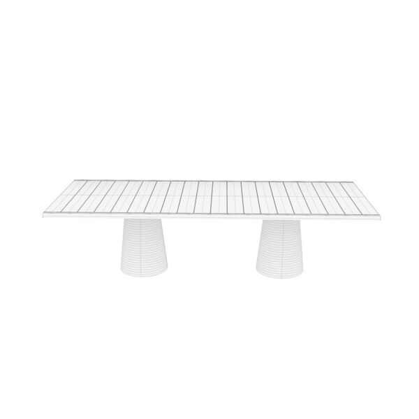 Cassina 477 Dine Out Table 02 3D model — clay shaded view