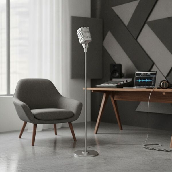With Stand Metal Microphone 01 - interior view 1
