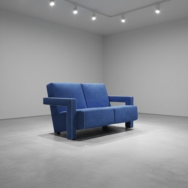 Cassina 637 Utrecht Sofa 2 Seats 3D model — styled interior scene