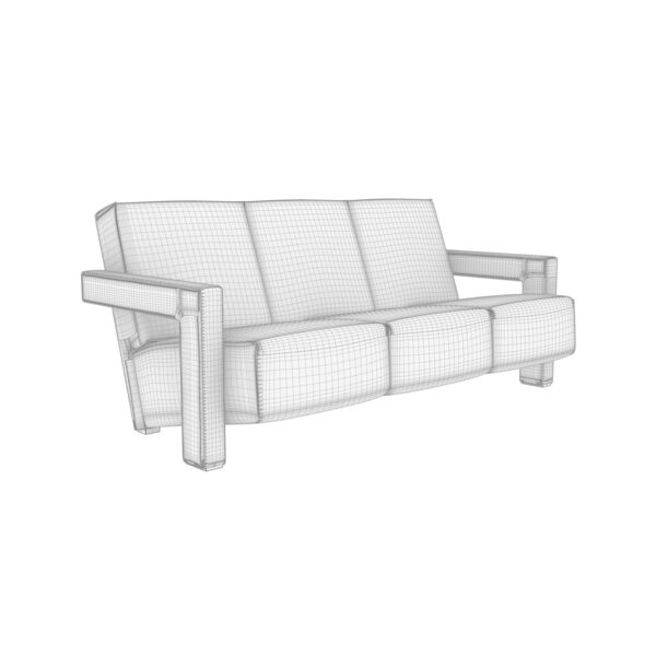 637 Utrecht Sofa 3 Seats 3D Model