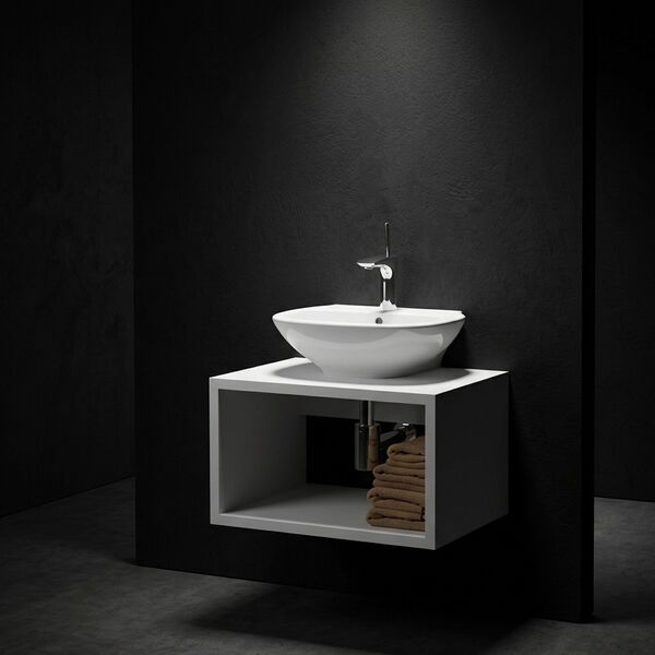 Olympia Ceramic Clear WashBasin 01 3D Model