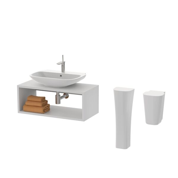 Olympia Ceramica Clear WashBasin 03 3D model — studio render