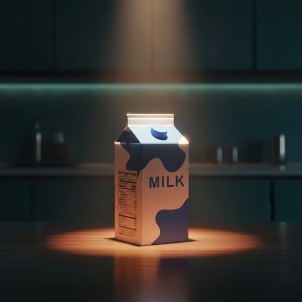 Carton Plastic Cap Milk 01 - interior view 2