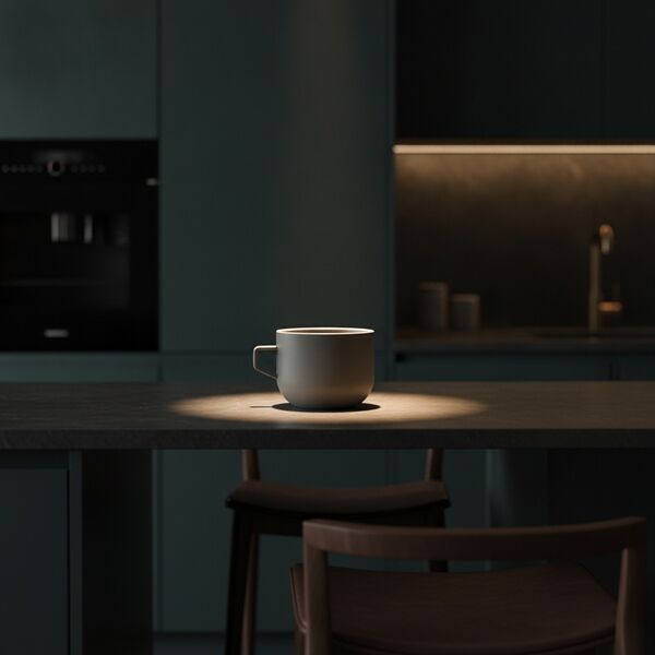 Ceramic Gray Mug 01 - interior view 2