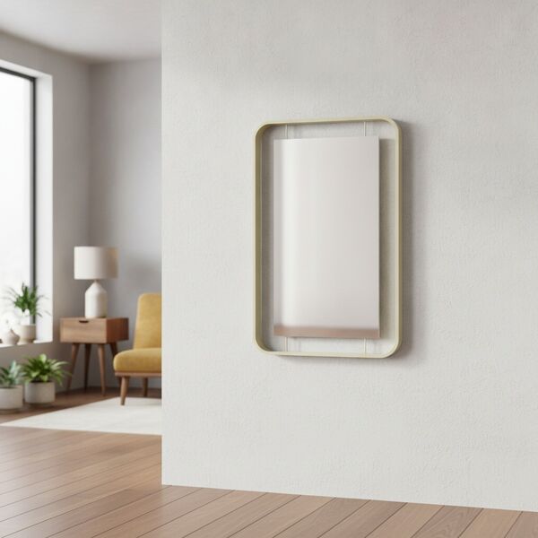 Metal Frame Rectangular Mirror 01 - interior view 2