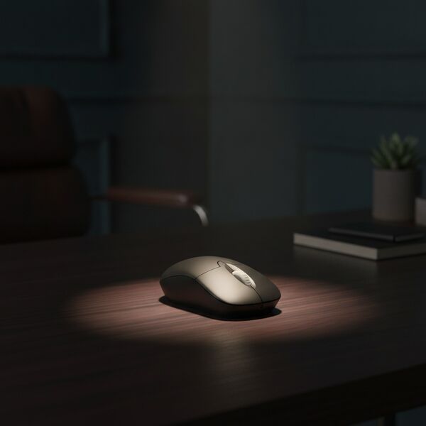 PC Plastic Black Mouse 01 - interior view 2