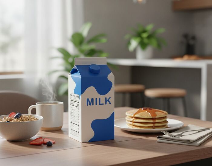 Carton Plastic Cap Milk 01 3D Model