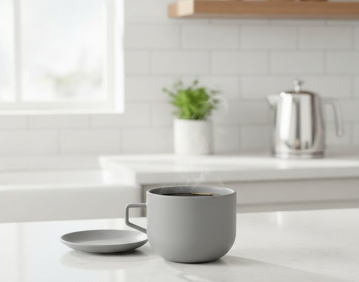 Ceramic Gray Mug 01 3D Model