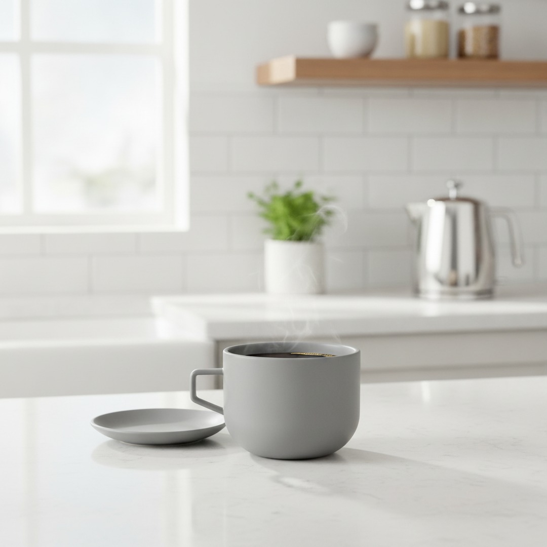Ceramic Gray Mug 01 3D Model