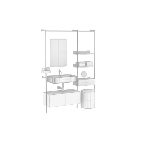 Olympia Ceramica Atelier 3D model — clay shaded view
