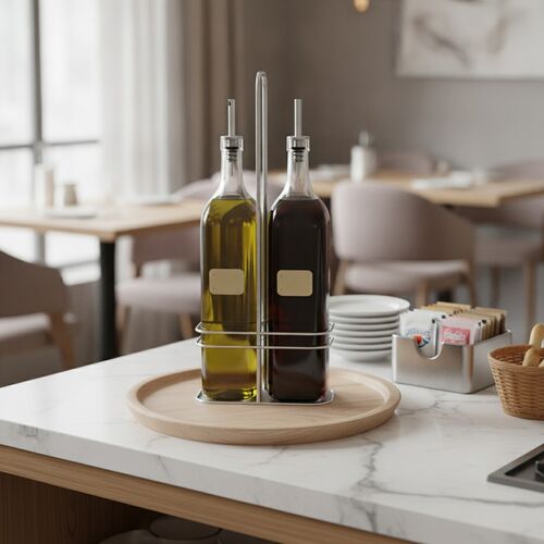 And Vinegar Glass Bottles Oil 01 3D Model