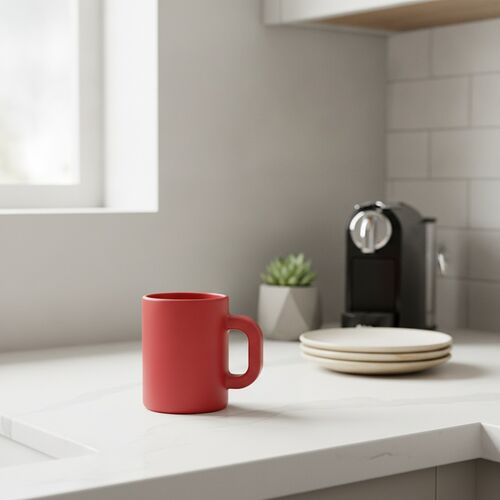 Ceramic Red Mug 03 3D Model