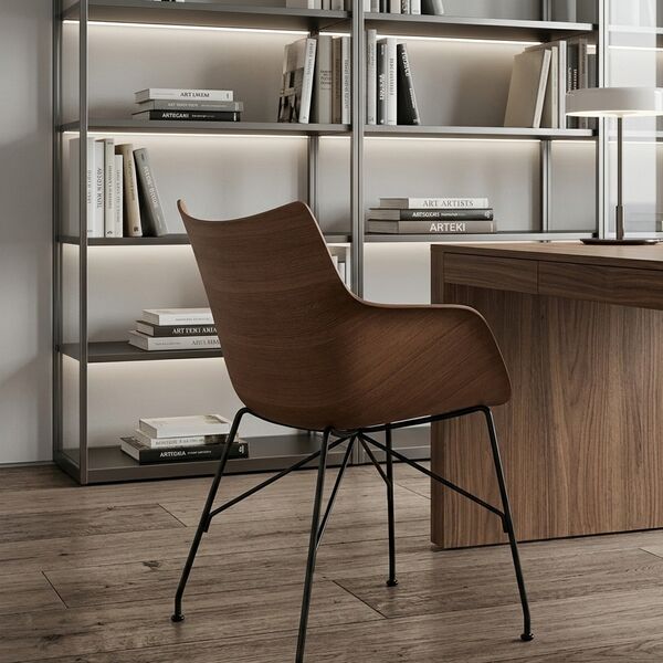 Kartell QWood Chair 3D model — studio render