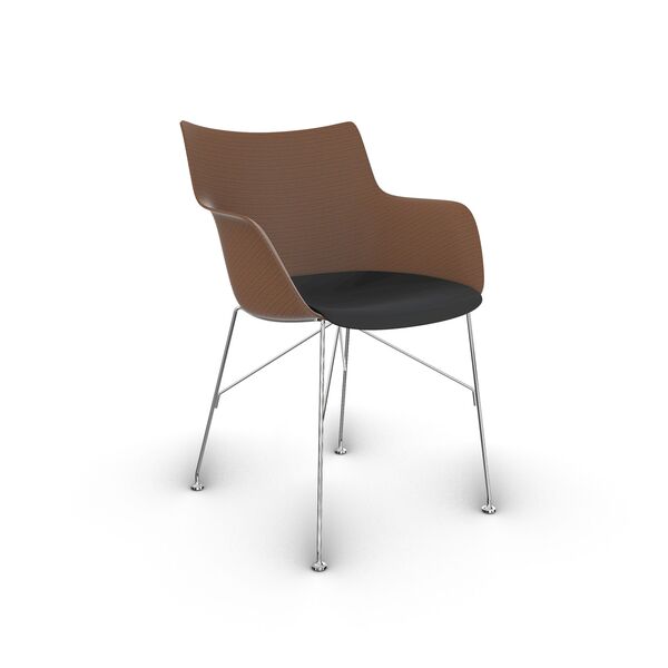 Kartell QWood Chair 3D model — studio render