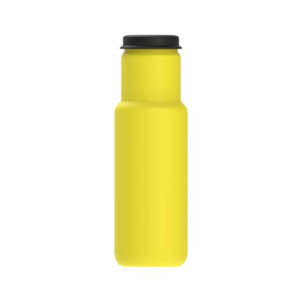 Bottle Orange Plastic Black Cap Water 03 3D Model - shaded view, clean NURBS geometry for Rhino