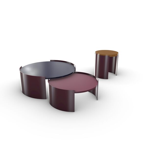 Cassina 554 Bowy Low Tables 3D model — studio render