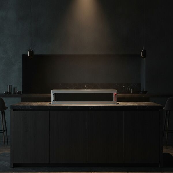 Industrial Metal Red Handle Oven 01 - interior view 2