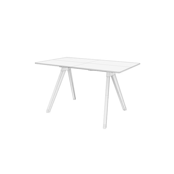 Magis Butch Table 3D model — clay shaded view