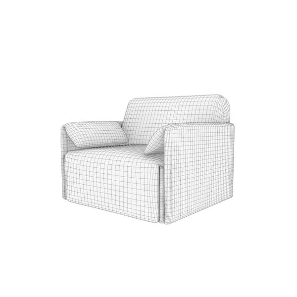 Magis Costume Armchair-d93-86-74 3D model — clay shaded view