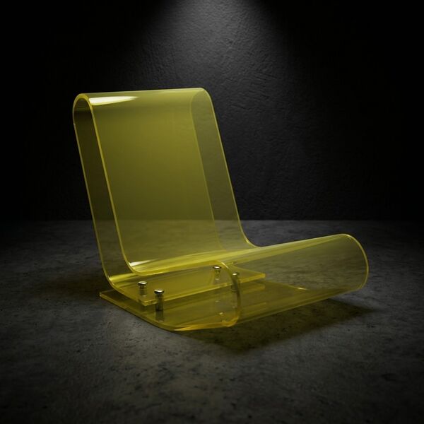 Kartell LCP Chair 3D model — studio render