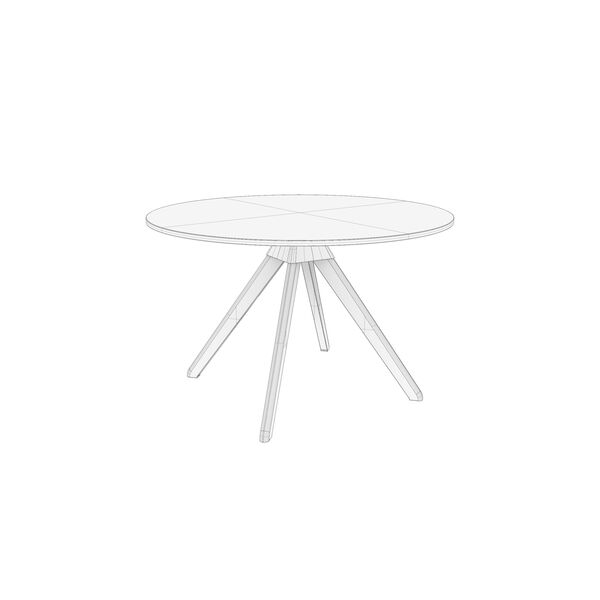 Magis Cuckoo TWB Table 3D model — clay shaded view
