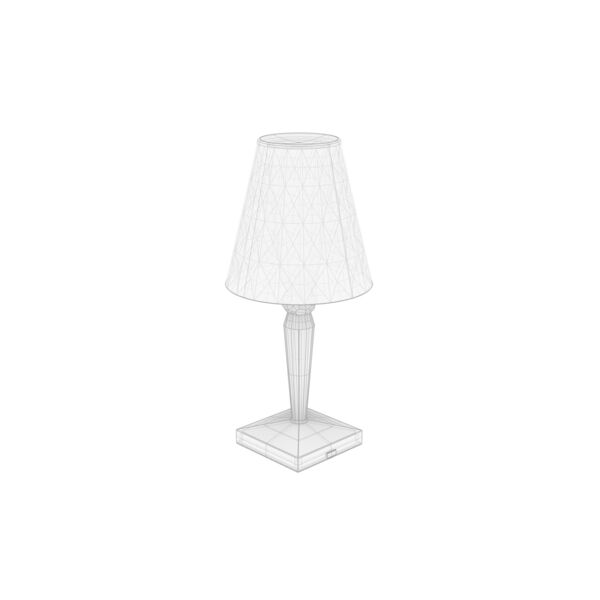 Kartell Battery 3D model — clay shaded view