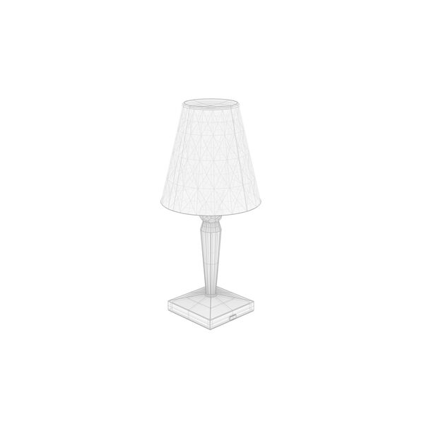 Kartell Big Battery 3D model — clay shaded view