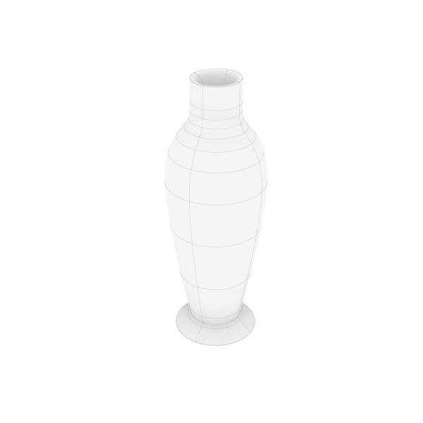 Kartell Misses Flower Power 3D model — clay shaded view