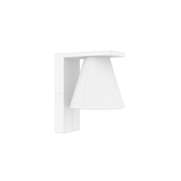 Kartell Light Air Sculpted Applique 3D model — clay shaded view