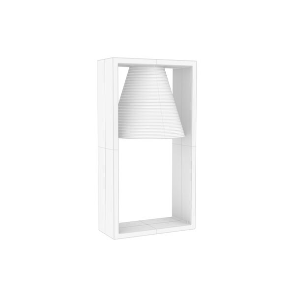 Kartell Light Air Sculptured Table 3D model — clay shaded view