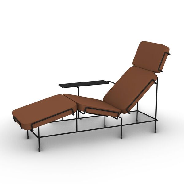 Magis Traffic Chaise Longue 3D model — clay shaded view
