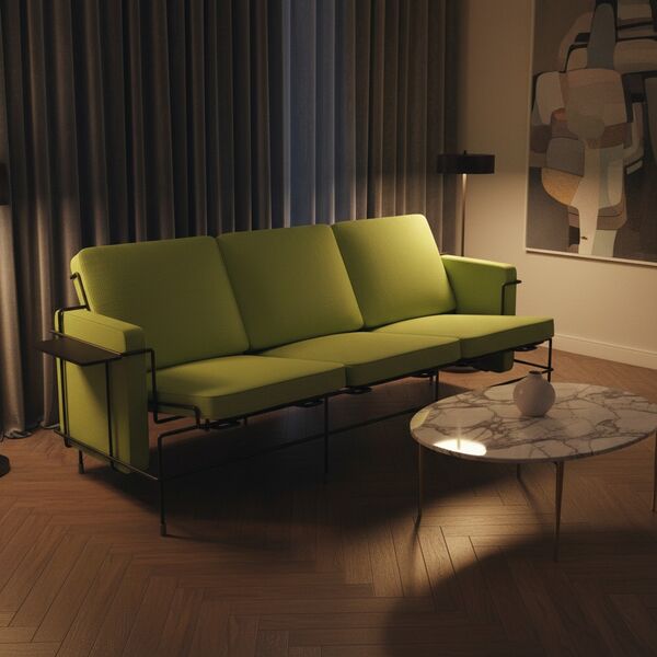 Traffic Sofa 3 Seats 3D Model
