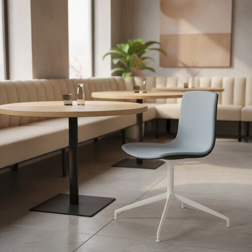 Trestle-Base Shell Chair 01 3D Model
