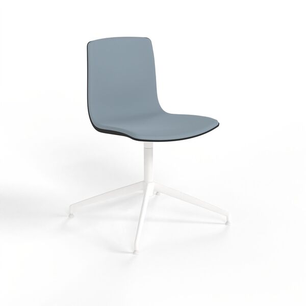 Trestle-Base Shell Chair 01 3D model render view