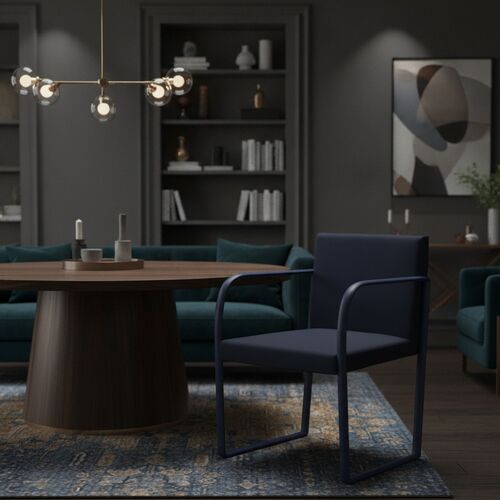 Upholstered Dining Chair 01 3D Model