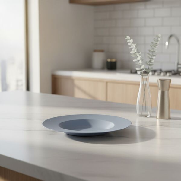 Ceramic Blue Plate 01 - interior view 1