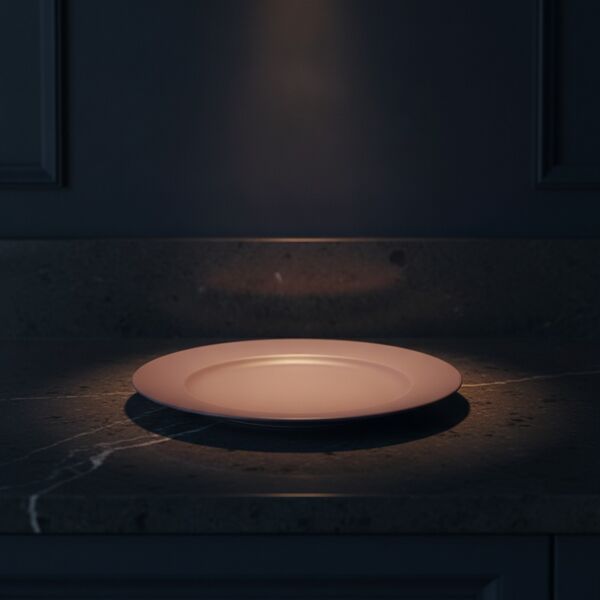 Ceramic Purple Plate 03 - interior view 2