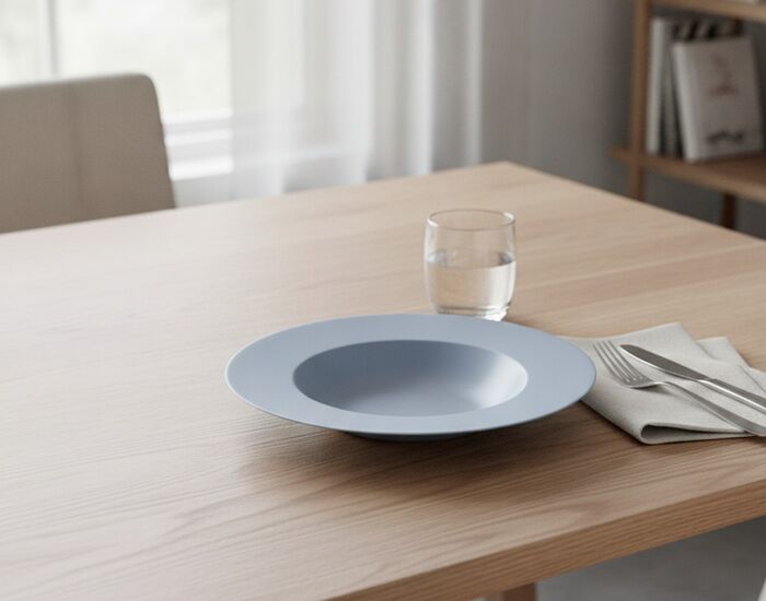 Ceramic Blue Plate 01 3D Model