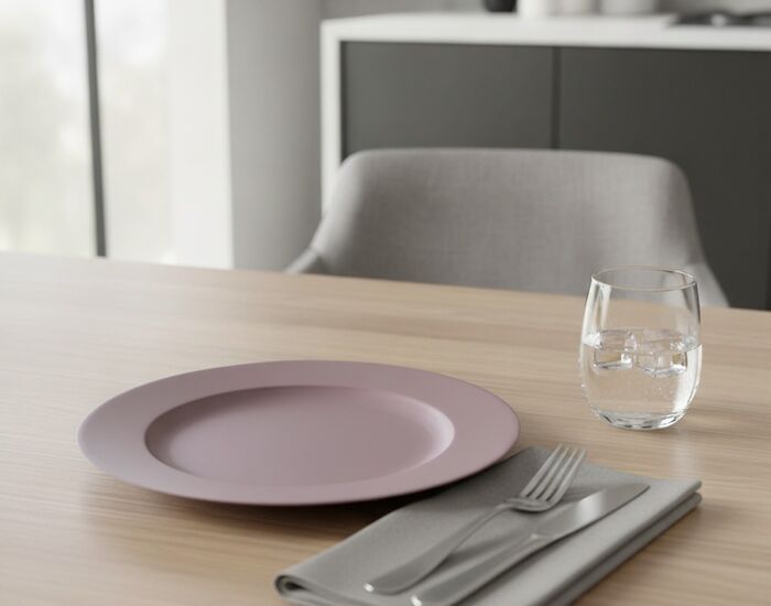 Ceramic Purple Plate 03 3D Model