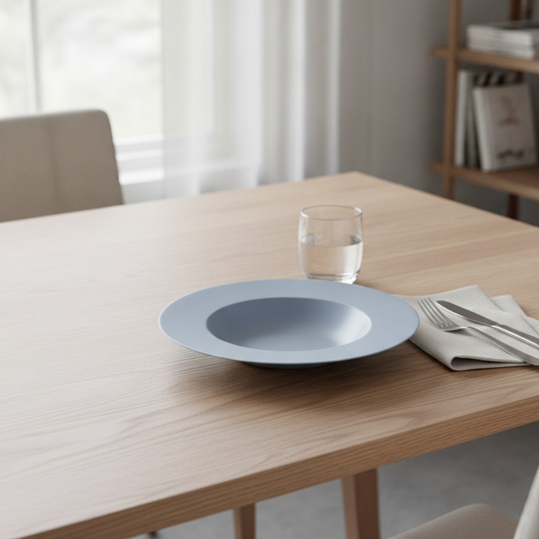Ceramic Blue Plate 01 3D Model