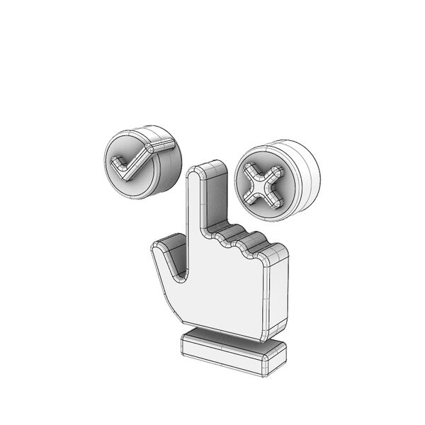 3D Cartoon Series Inventory Optimization Icon 3D Model - shaded view, clean NURBS geometry for Rhino