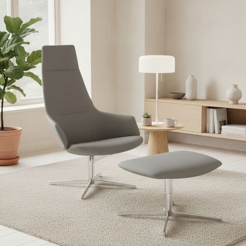 4-Star-Base Lounge Armchair 01 3D Model