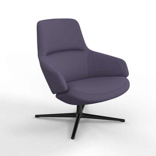Low-Back Club Armchair 01 3D model render view
