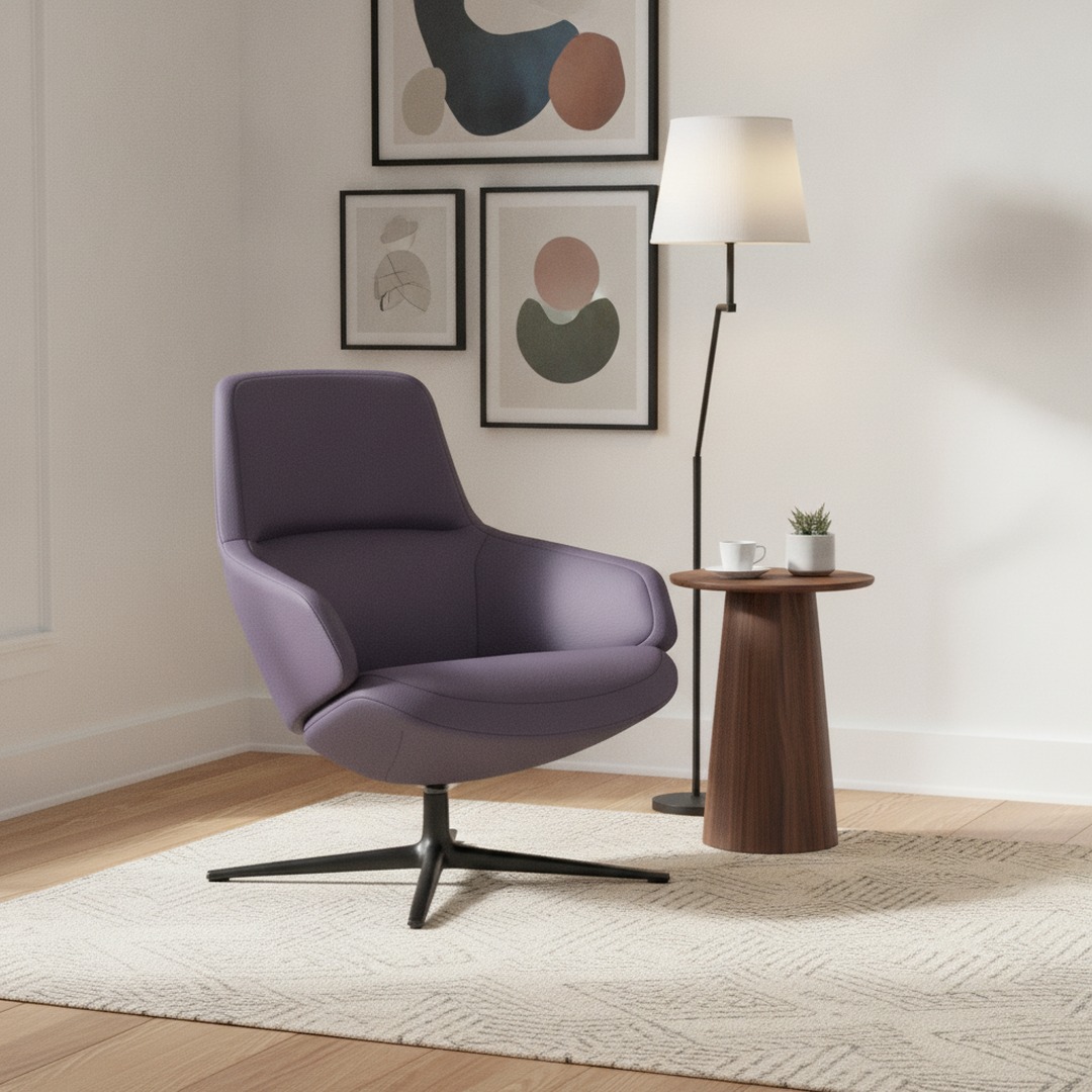 Low-Back Club Armchair 01 3D Model