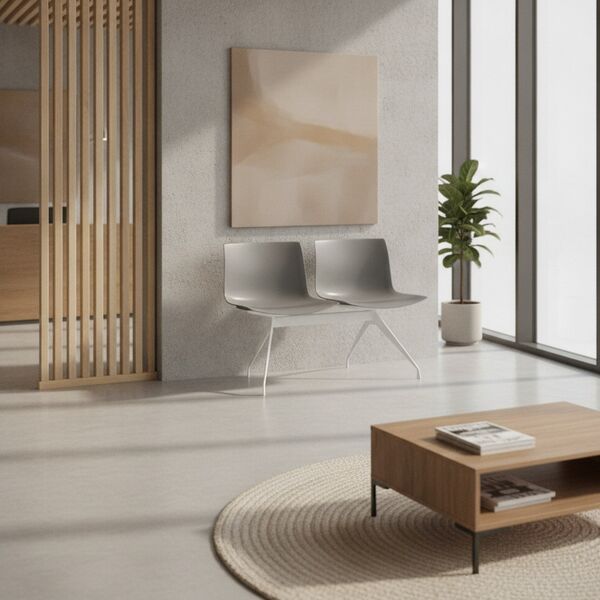 2-Seat Beam Bench 01 3D Model